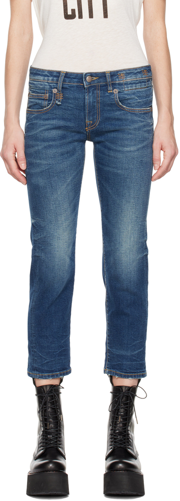 r13 blue boy straight-leg jeans