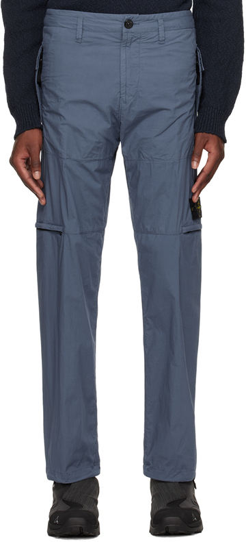 stone island blue patch trousers