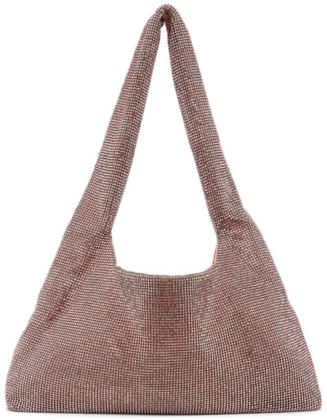 KARA SSENSE Exclusive Pink Crystal Mesh Bag