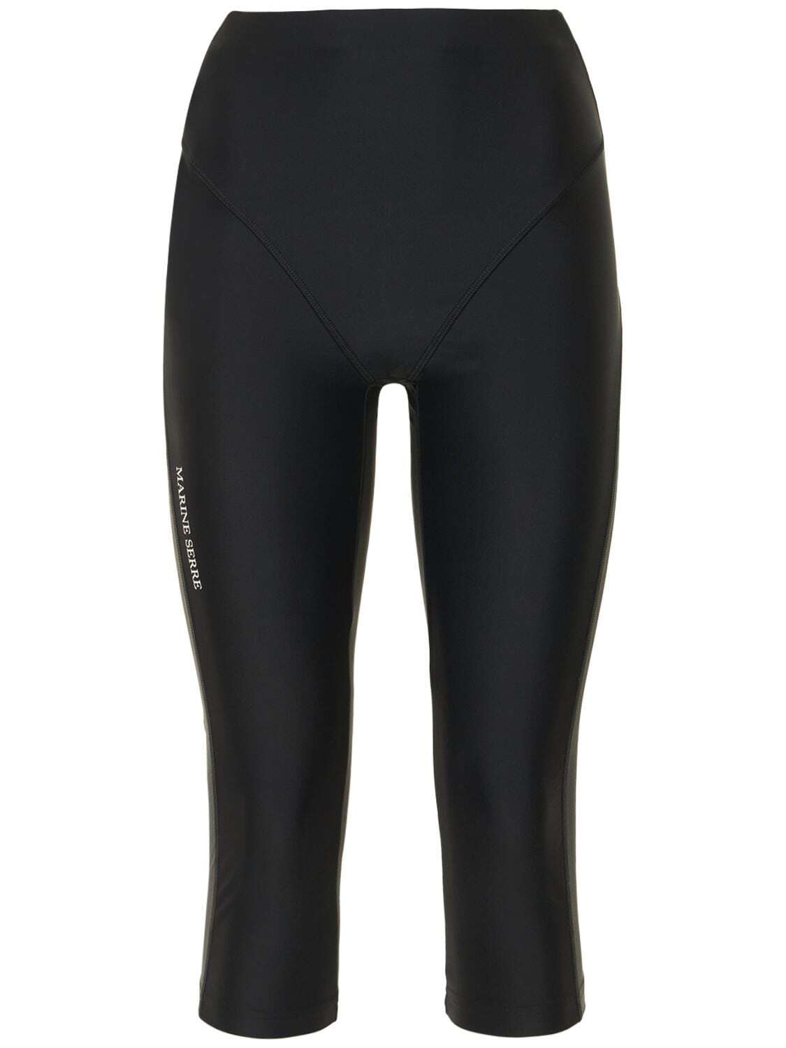MARINE SERRE Stretch Tech Training Shorts in black