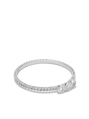 Wouters & Hendrix Gold 18kt white gold Chain Diamond ring