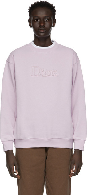 Dime Purple Classic Outline Sweatshirt in lavender