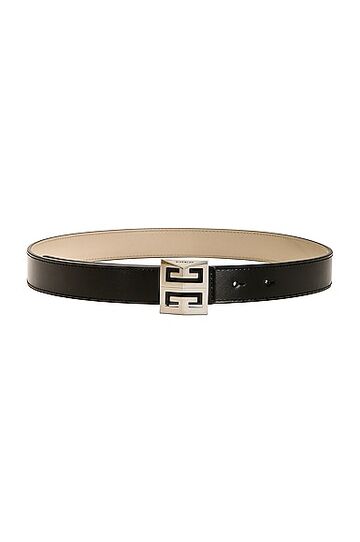 givenchy reversible 26mm buckle belt in black,nude