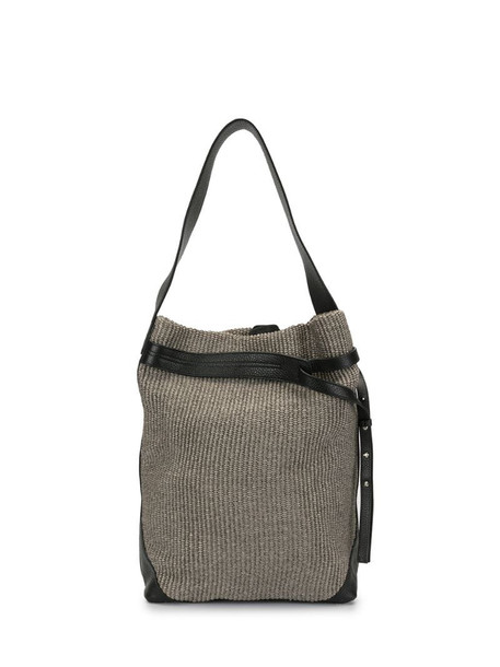 Discord Yohji Yamamoto textured bucket bag in neutrals