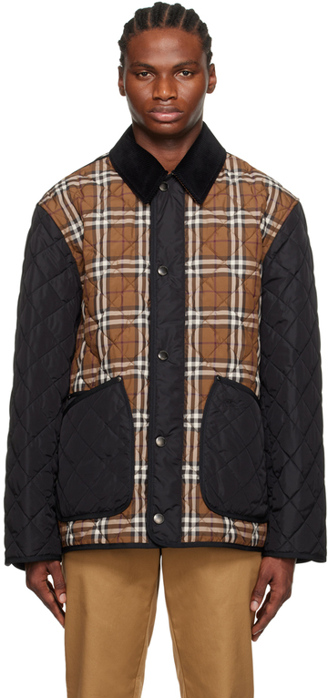 burberry brown check jacket