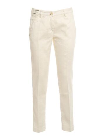 Re-HasH Sofia Chinos in white