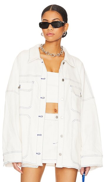 by.dyln cooper jacket in white