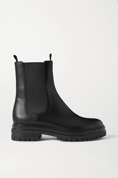GIANVITO ROSSI - Leather Chelsea Boots - Black