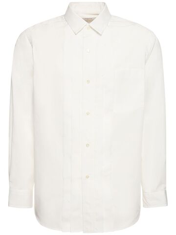 sacai cotton poplin shirt in white