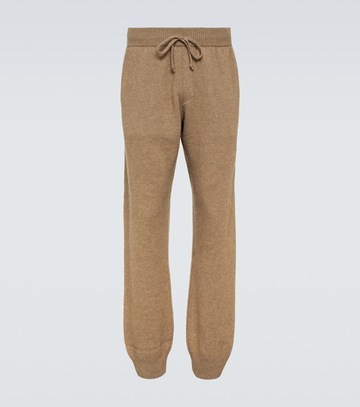 auralee baby cashmere sweatpants in brown
