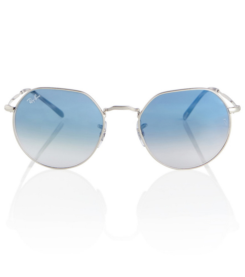 Ray-Ban RB3565 round sunglasses in silver