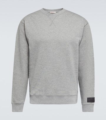 valentino cotton jersey sweatshirt in grey