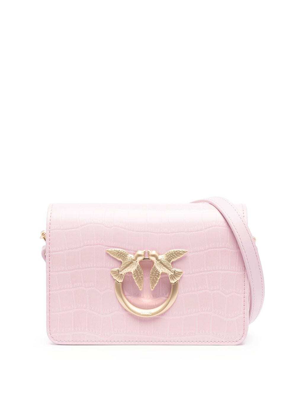 PINKO mini Love crossbody bag in pink