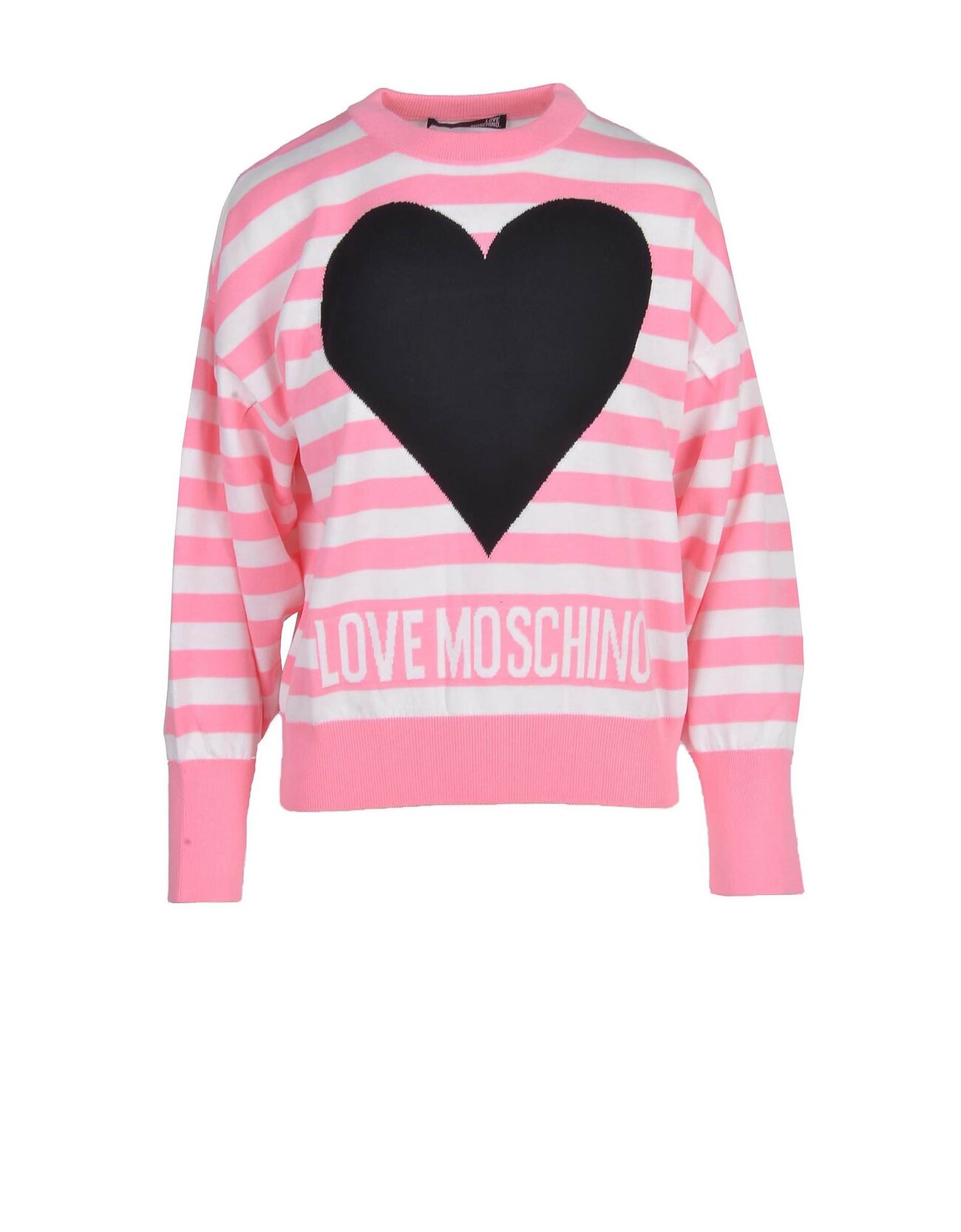 Love Moschino Womens White / Pink Sweater