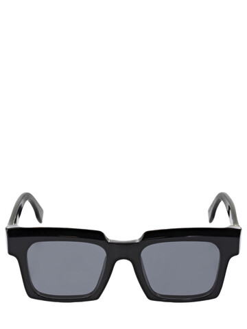 RETROSUPERFUTURE Palazzo Squared Black Acetate Sunglasses