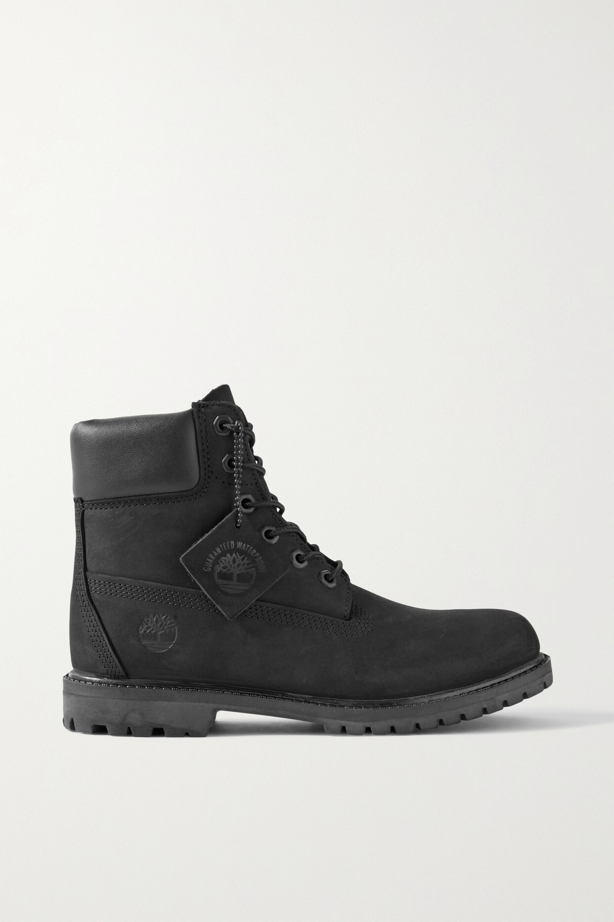 Timberland - Premium Leather-trimmed Nubuck Ankle Boots - Black