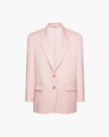 Magda Butrym Relaxed Fit Wool Blazer in pink