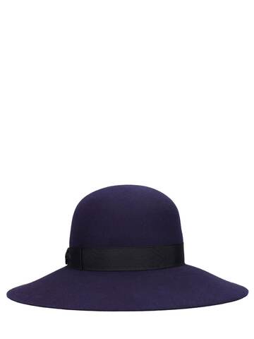 BORSALINO Violet Felt Brimmed Hat