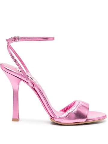casadei blade 110mm metallic sandals - pink