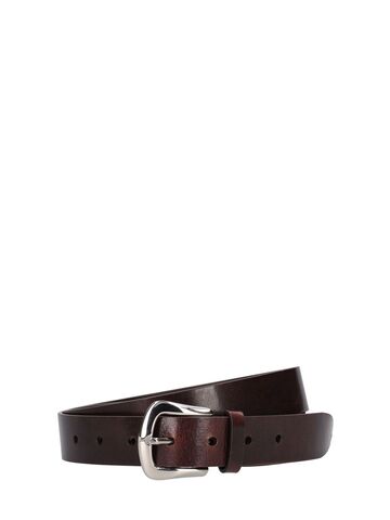 brunello cucinelli leather belt