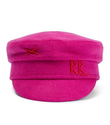 ruslan baginskiy wool-blend felt hat in pink
