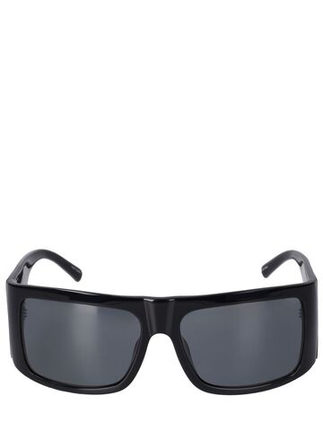 the attico andre mask squared sunglasses in black