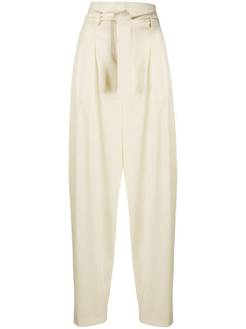 Wandering loose fit tapered trousers in neutrals