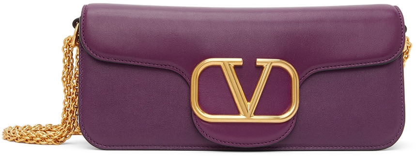 Valentino Garavani Purple Locò Shoulder Bag