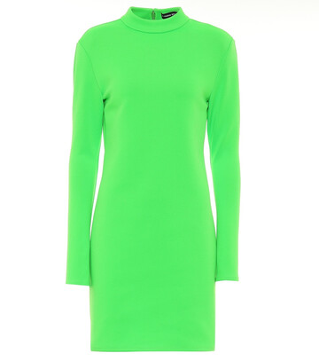 Kwaidan Editions Jersey mousseline minidress in green