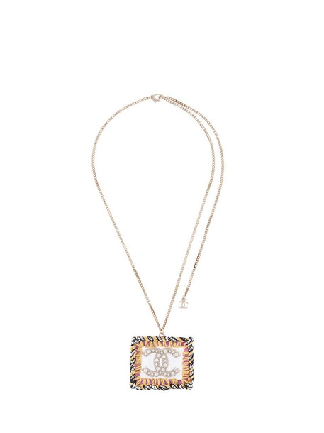 Chanel Pre-Owned 2014 woven CC necklace in gold