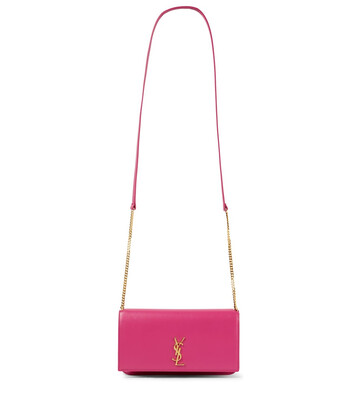 Saint Laurent Leather iPhone crossbody bag in pink