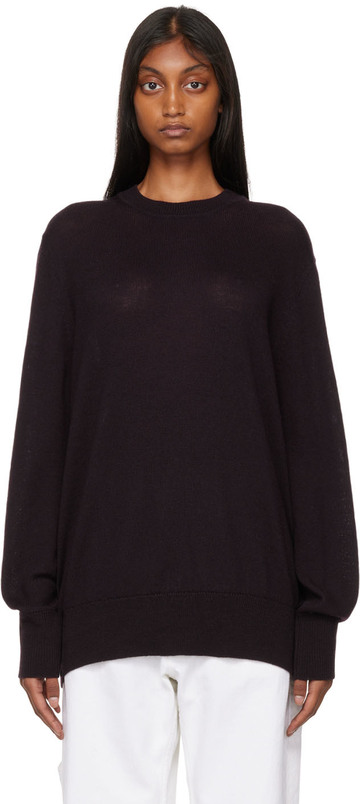 Studio Nicholson Purple Athena Sweater in black