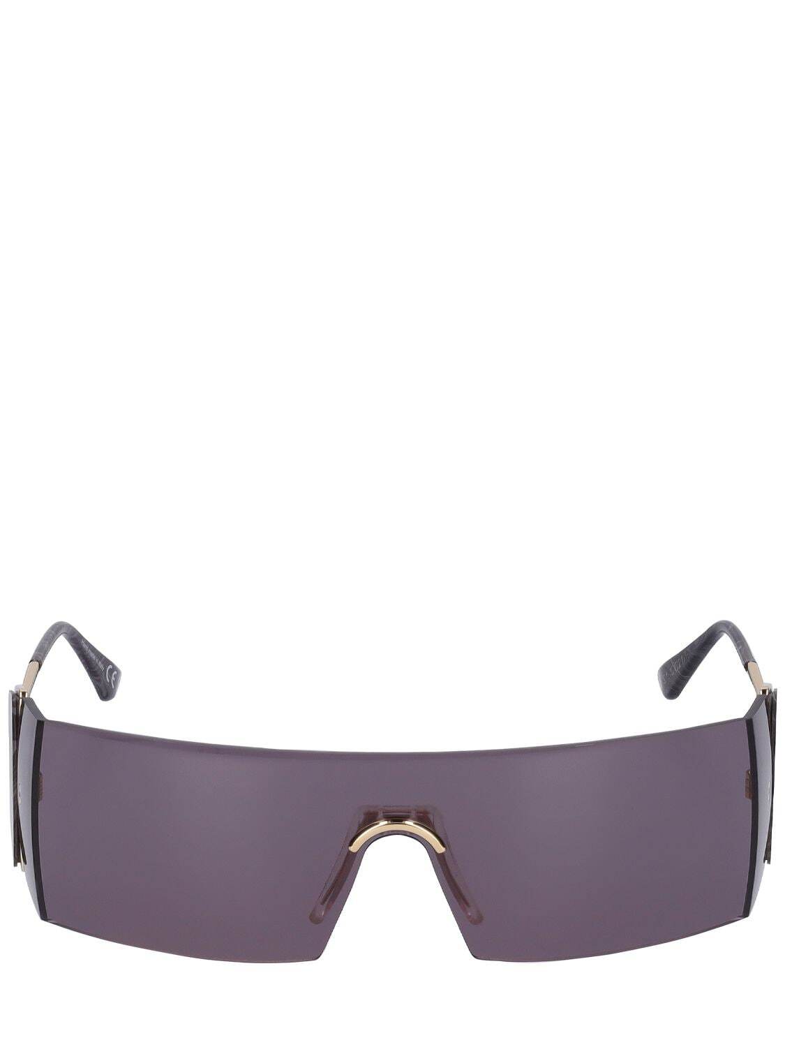 RETROSUPERFUTURE Pianeta Squared Mask Sunglasses in black / multi