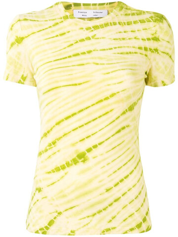 Proenza Schouler White Label tie-dye stretch T-shirt in green