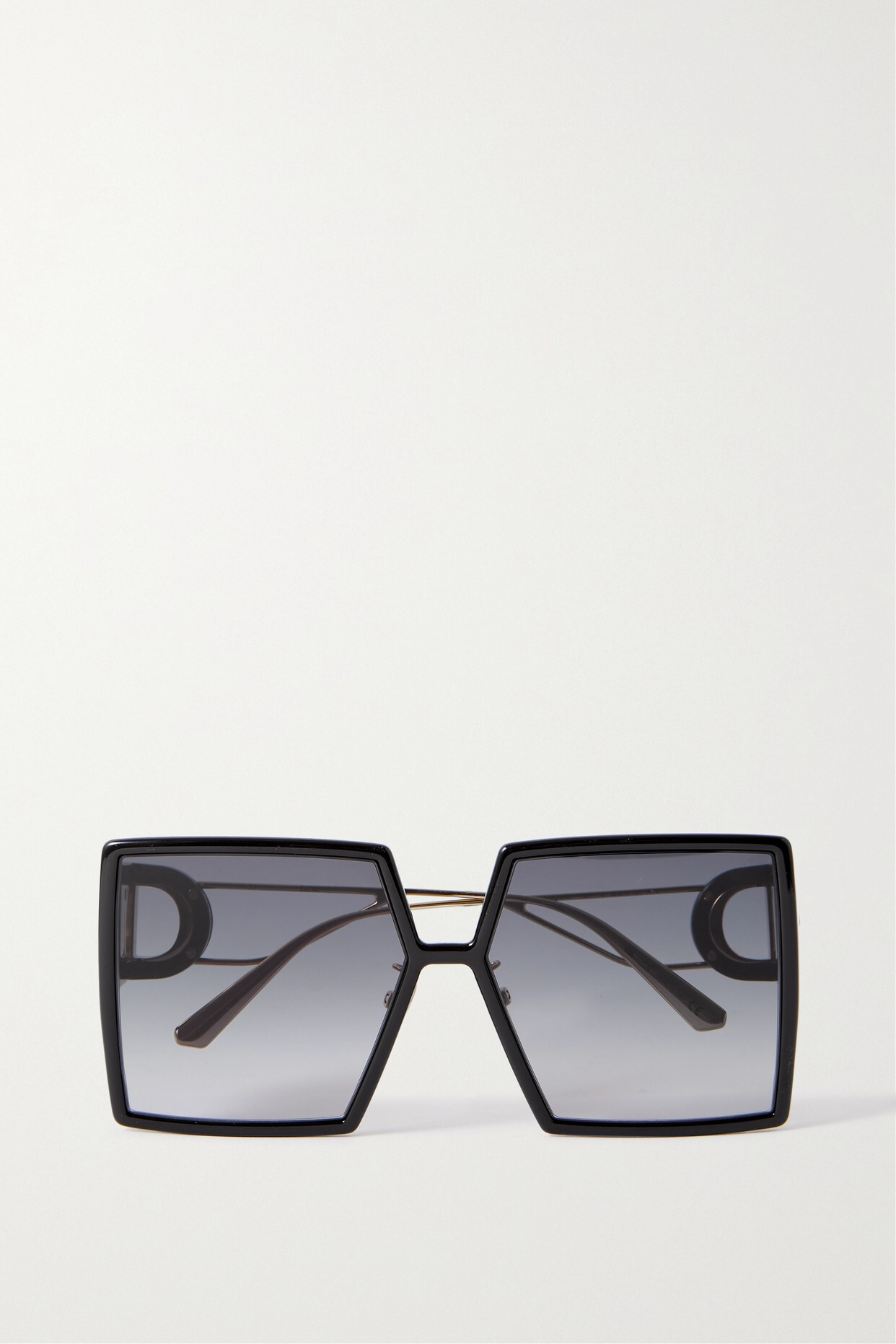 DIOR Eyewear - 30montaigne Su Oversized Square-frame Acetate And Gold-tone Sunglasses - Black
