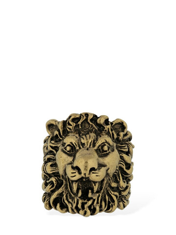 GUCCI Lionhead Thick Ring in gold