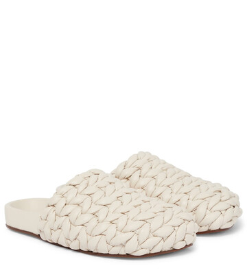 ChloÃ© Kacey leather slippers in white