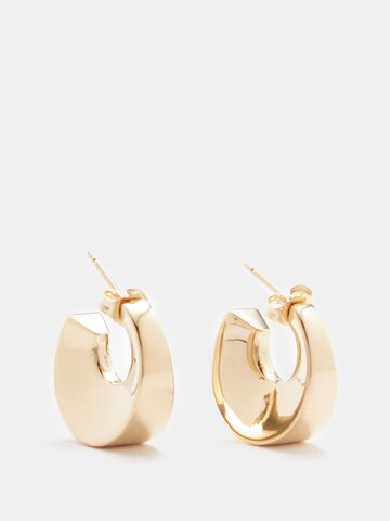 otiumberg - delta 14kt gold-vermeil hoop earrings - womens - gold