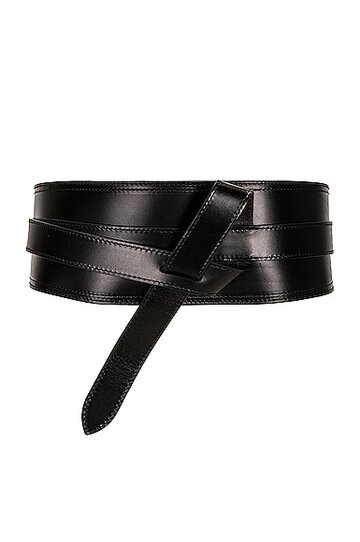 isabel marant moshy knot belt in black