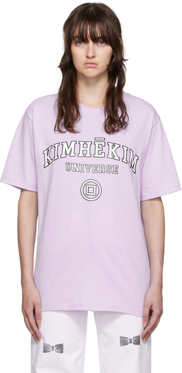 KIMHĒKIM Purple 'Universe' T-Shirt in lavender
