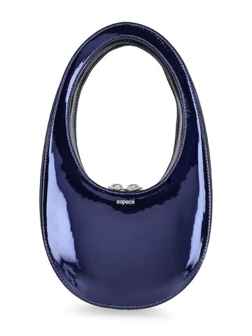 coperni mini swipe mirror top handle bag in blue