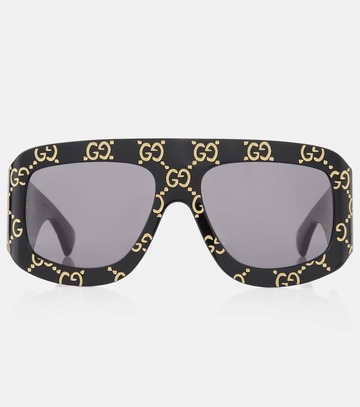 gucci gg street square sunglasses in black