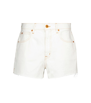 SLVRLAKE Farrah denim shorts in white