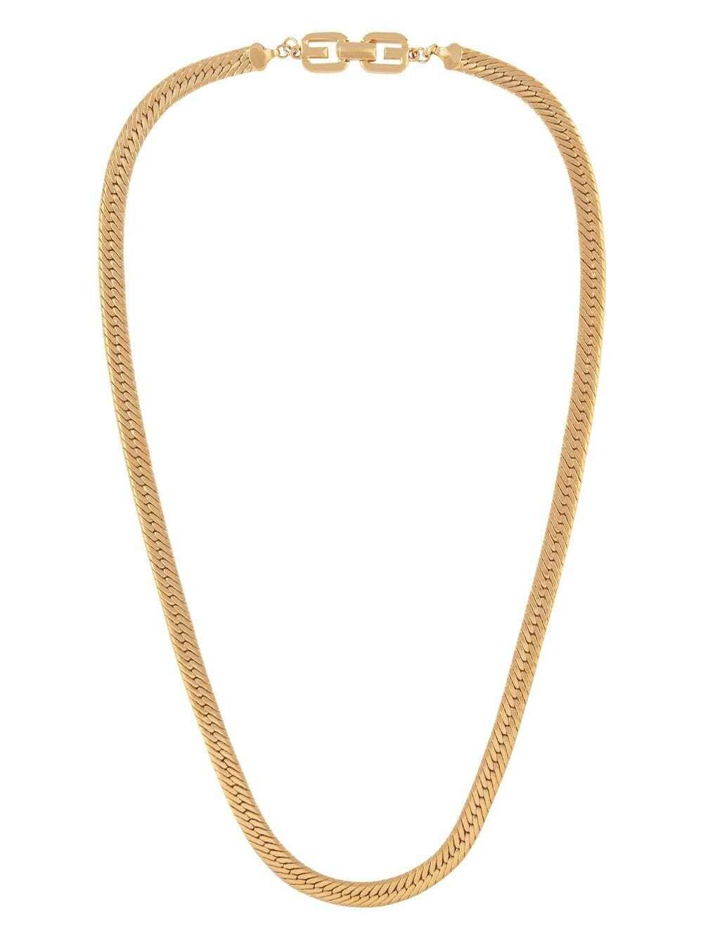 Givenchy Pre-Owned 1980s snake chain necklace - Gold