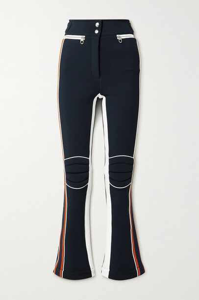 Chloé Chloé - + Fusalp Striped Paneled Bootcut Ski Pants - Blue