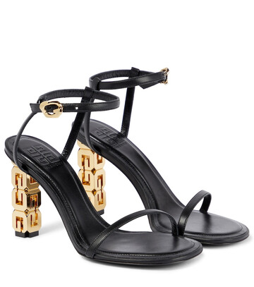 Givenchy G Cube 85 leather sandals in black