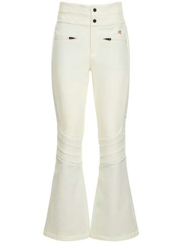 perfect moment aurora high waist flare pants in white