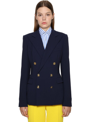 RALPH LAUREN COLLECTION Double Breasted Cashmere Camden Jacket in navy