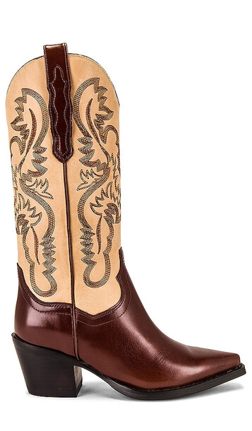 Jeffrey Campbell Dagget Cowboy Boot in Brown