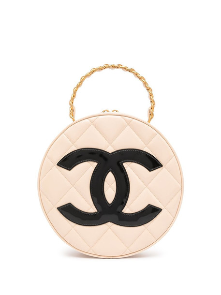 Chanel Pre-Owned 1995 CC patch round tote bag - Pink